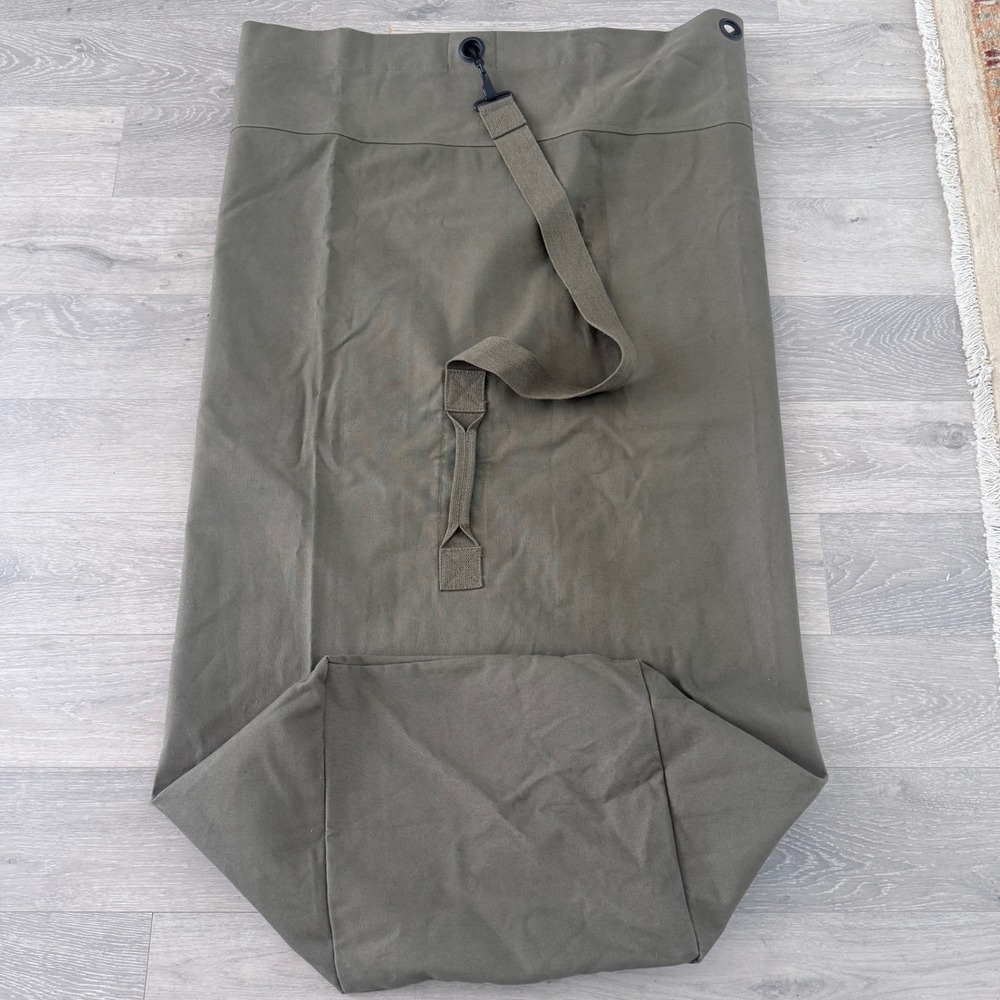 Military Style Olive Drab Canvas Duffel Bag Sea Bag Laundry Travel Bag 50x30